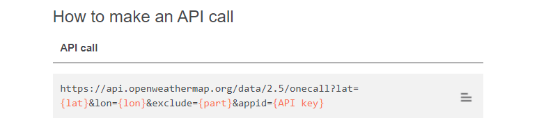 screenshot of text: How to make an API call with a demo url